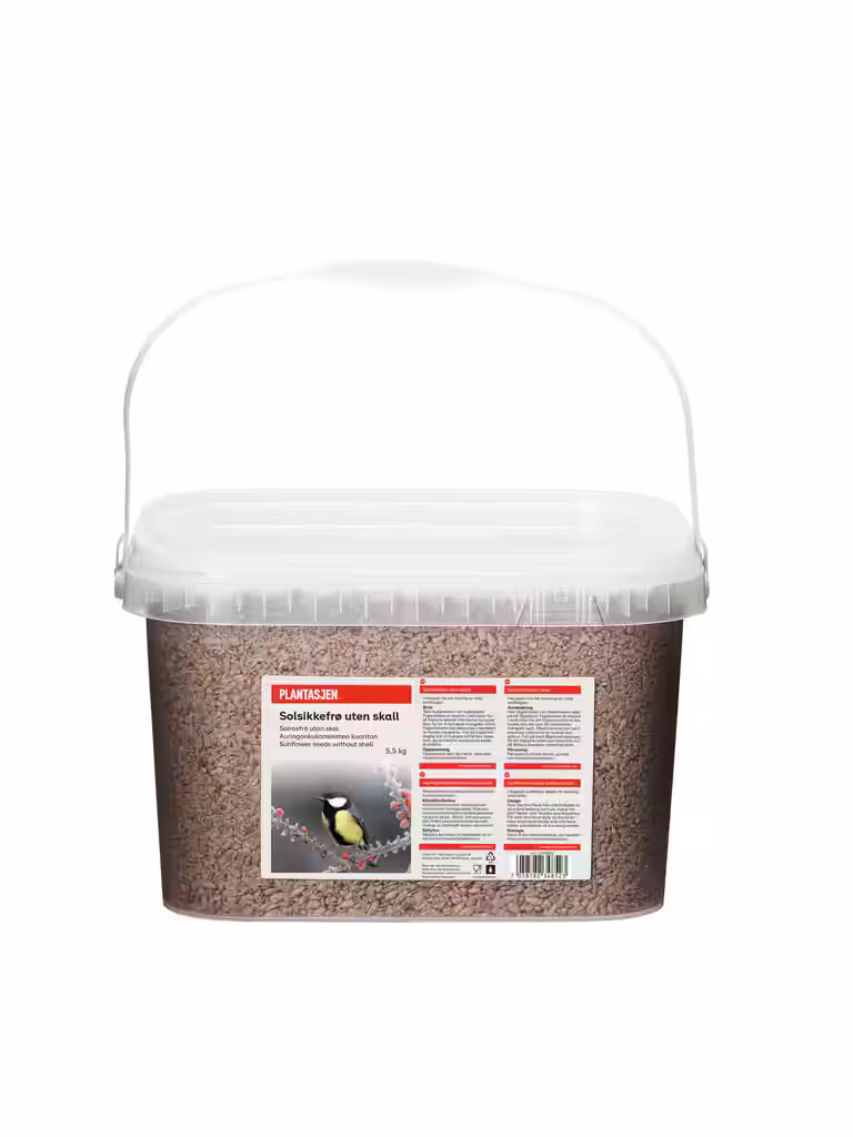 Fuglemat solsikkefrø uten skall