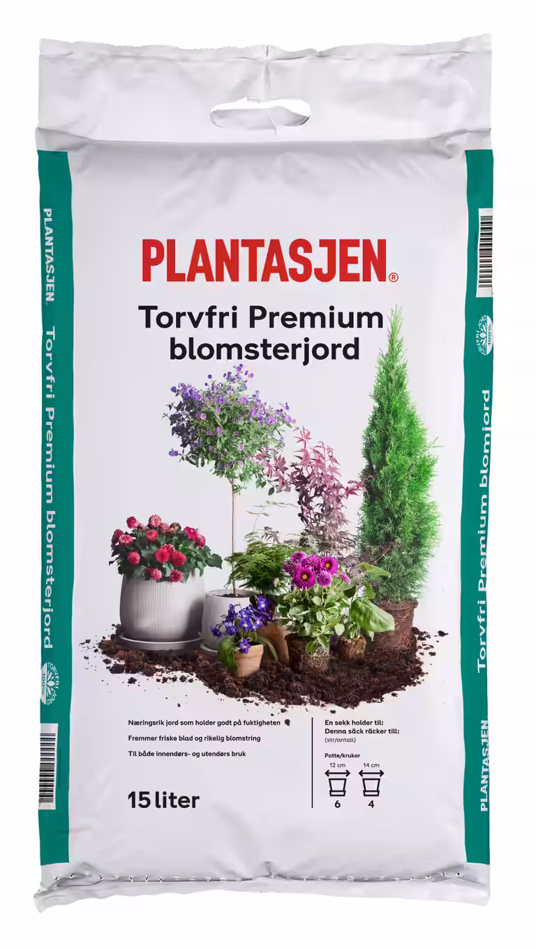 Torvfri Premium blomsterjord 15L